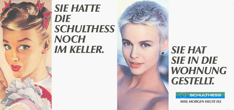 Sie hatte die Schulthess noch im Keller. Sie hat sie in die Wohnung gestellt. Schulthess