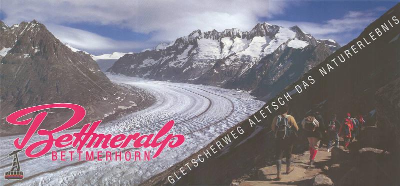 Bettmeralp, Bettmerhorn. Gletscherweg Aletsch. Das Naturerlebnis