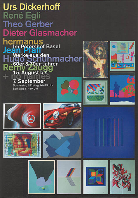 Urs Dickerhoff […], Im Petershof Basel, Werke aus den 60er & 70er Jahren