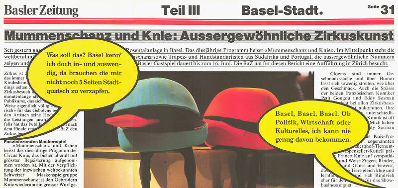 Basler Zeitung, Teil III, Basel-Stadt.