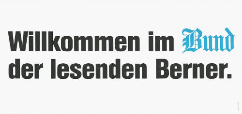 Willkommen im Bund der lesenden Berner.