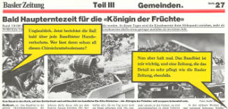 Basler Zeitung, Teil III, Gemeinden.