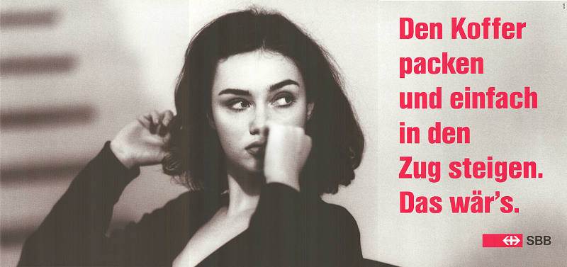 Den Koffer packen und einfach in den Zug steigen. Das wär’s. SBB