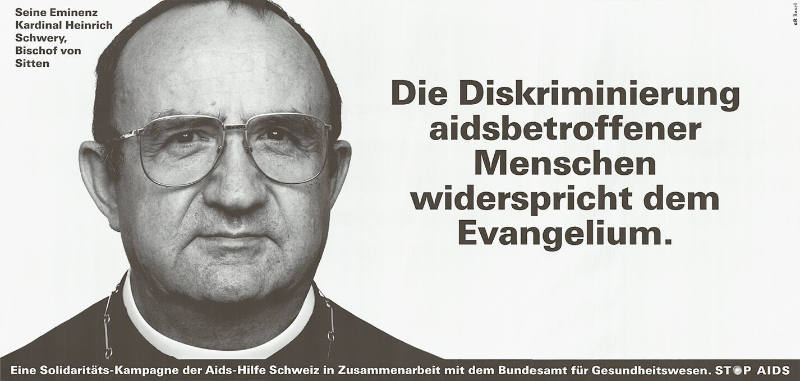 Die Diskriminierung aidsbetroffener Menschen widerspricht dem Evangelium. Stop AIDS