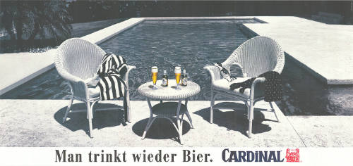 Man trinkt wieder Bier. Cardinal