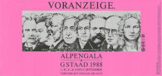 Voranzeige. Alpengala, Gstaad 1988