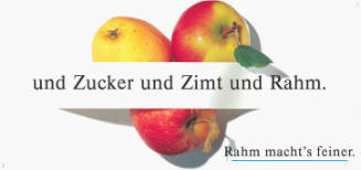und Zucker und Zimt und Rahm. Rahm macht’s feiner.