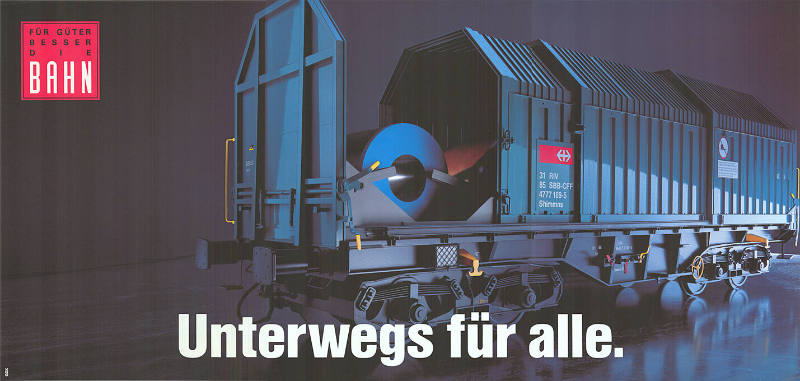 Für Güter besser die Bahn, Unterwegs für alle.