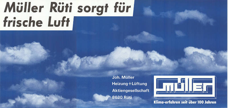 Müller Rüti sorgt für frische Luft. Müller