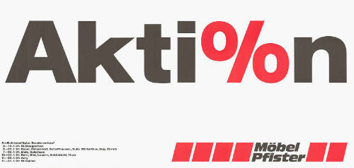 Akti[o]n, Möbel Pfister