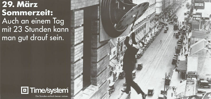 29. März Sommerzeit: Auch an einem Tag mit 23 Stunden kann man gut drauf sein. Time/system