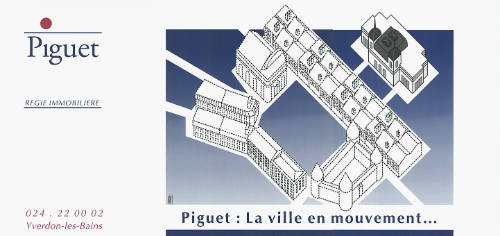 Piguet: La ville en mouvement…Piguet, Régie Immobilière, Yverdon-les-Bains