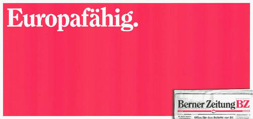 Europafähig. Berner Zeitung BZ