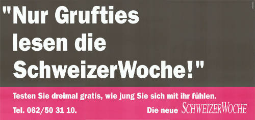 “Nur Grufties lesen die SchweizerWoche!”, Die neue Schweizer Woche
