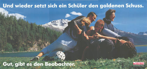 Und wieder setzt sich ein Schüler den goldenen Schuss. Gut, gibt es den Beobachter.