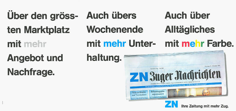 Zuger Nachrichten, Zug