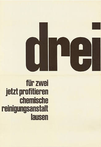Drei für zwei, jetzt profitieren, Chemische Reinigungsanstalt Lausen