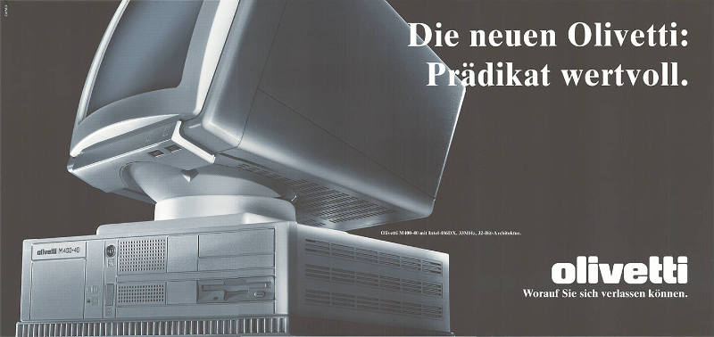 Die neuen Olivetti: Prädikat wertvoll. Olivetti, Worauf Sie sich verlassen können.