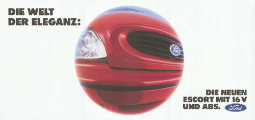 Die Welt der Eleganz: Die neuen Escort mit 16V und ABS. Ford