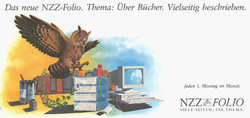 Das neue NZZ-Folio. Thema: Über Bücher. Vielseitig beschrieben. NZZ-Folio
