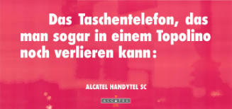 Das Taschentelefon, das man sogar in einem Topolino noch verlieren kann: Alcatel Handytel SC