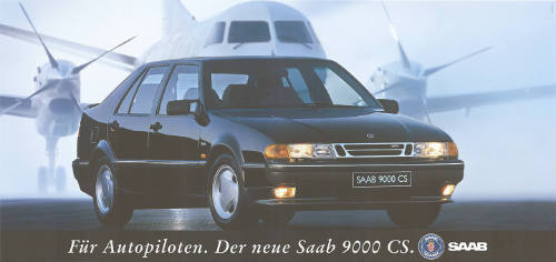 Für Autopiloten. Der neue Saab 9000 CS.