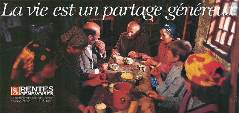La vie est un partage généreux, Rentes Genevoises