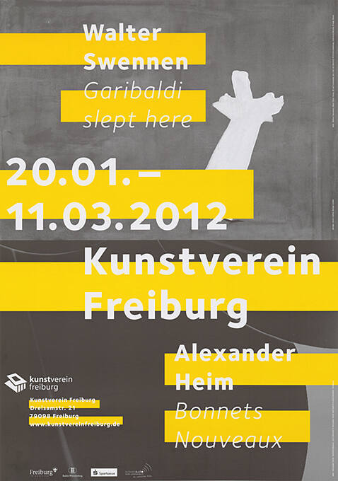Walter Swennen, Alexander Heim, Kunstverein Freiburg