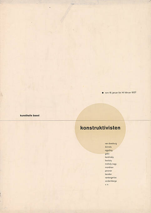 Konstruktivisten, Kunsthalle Basel